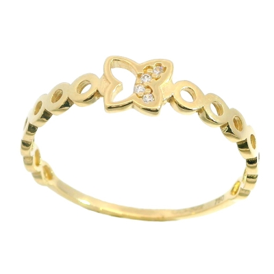 SORTIJA MARIPOSA CON CIRCONITAS - RG4723