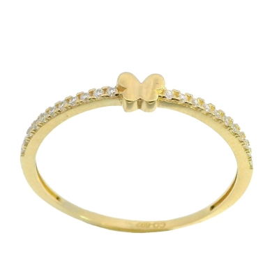 SORTIJA MARIPOSA CON CIRCONITAS. - RG4184