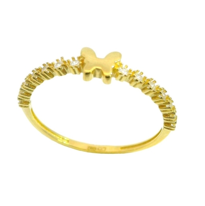 SORTIJA MARIPOSA CON CIRCONITAS. - RG5015