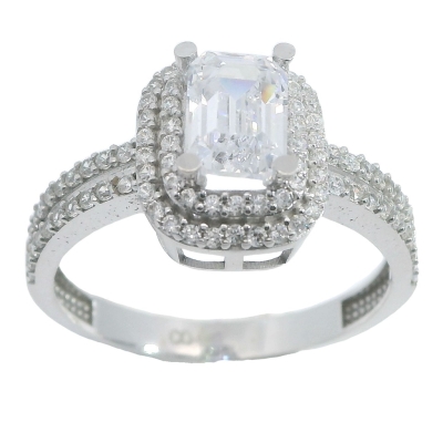 SORTIJA ORLAS CON PIEDRA CENTRAL RECTANGULAR - RG5891B