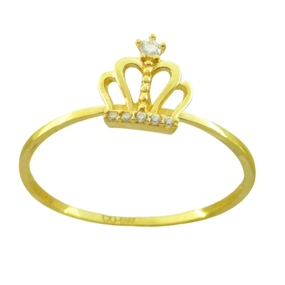 SORTIJA CORONA CON CIRCONITAS. - RG5172