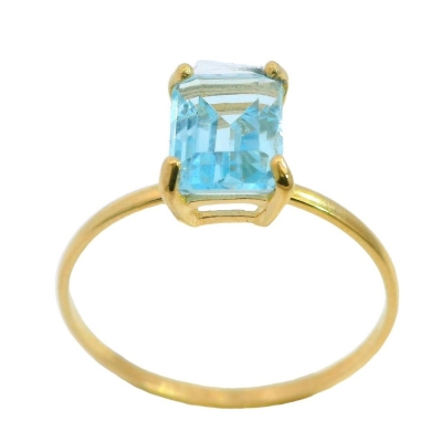 SORTIJA PIEDRA SKYBLUE 7x5MM - RG3974/SA