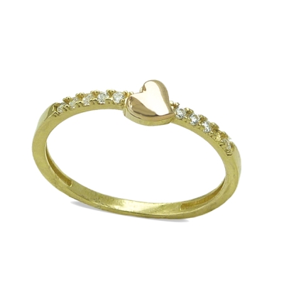 SORTIJA CORAZON Y CIRCONITAS. - RG4425