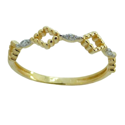 SORTIJA ROMBOS BICOLOR - RG5331