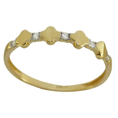 SORTIJA FLORES Y CIRCONITAS - RG5337