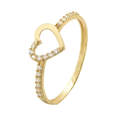 SORTIJA CORAZON 8MM CON CIRCONITAS. - RG5524