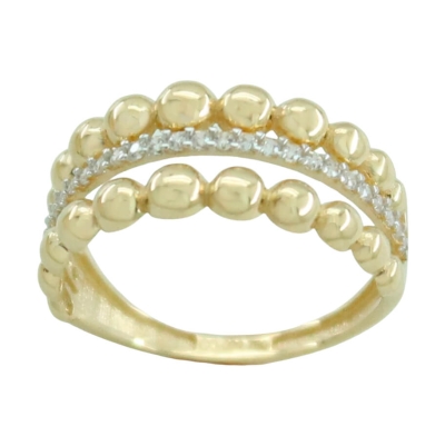 SORTIJA BOLAS Y CIRCONITAS. - RG5764