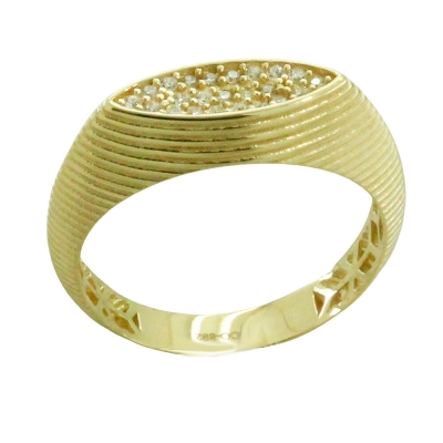 SORTIJA CON CIRCONITAS.CABEZA DE 7MM. - RG5710