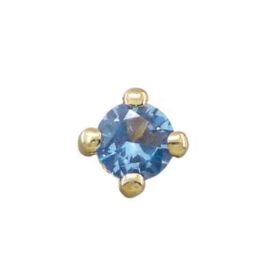 COLGANTE GARRA PIEDRA AZUL 5MM SIN REASA - RG2363/GA