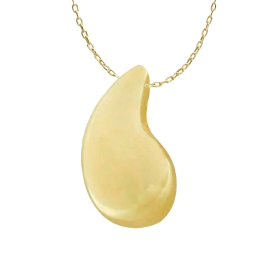 COLGANTE GOTA  14x8MM CON CADENA 45 CM. - RG5803C