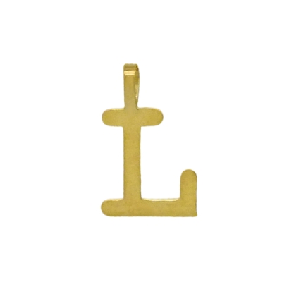 COLGANTE LETRA "L" LISA 10MM - RG5000L