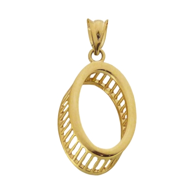 COLGANTE OVAL JAULA. 13MM - RG5278