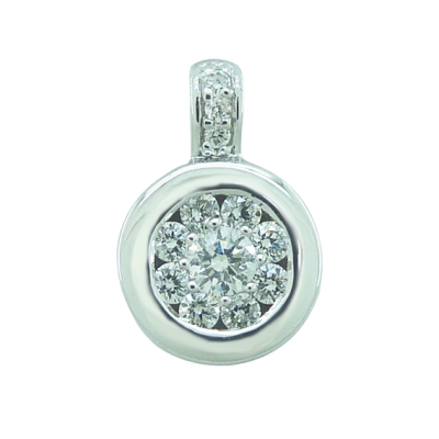 COLGANTE REDONDO 3 BRILLANTES DE 0.012+8 DE 0.123+1/0.065 H-SI - RGB4104/0.20