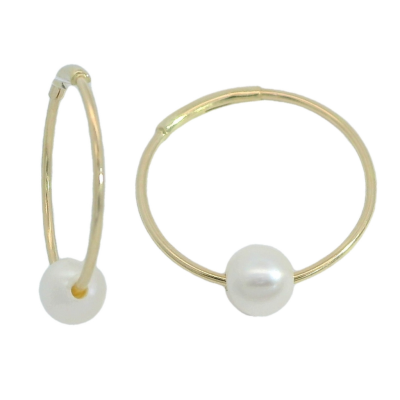 ARO 14MM CON PERLA  DE 4/4.5MM - RG3832