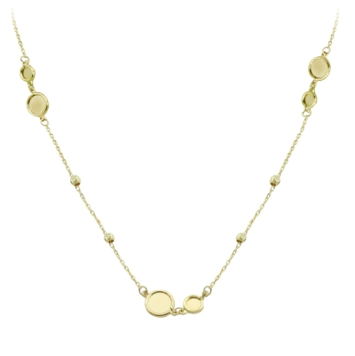 GARGANTILLA DISCOS Y BOLAS TALLADAS. - RG5799