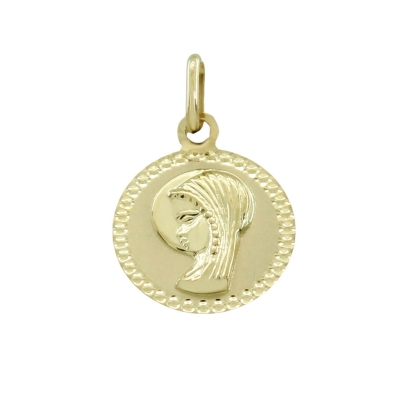MEDALLA REDONDA VIRGEN NIÑA 15MM - RG5727