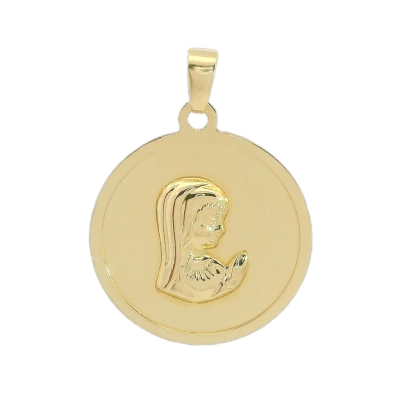 MEDALLA VIRGEN NIÑA CON BRILLO  18 MM. - RG5946