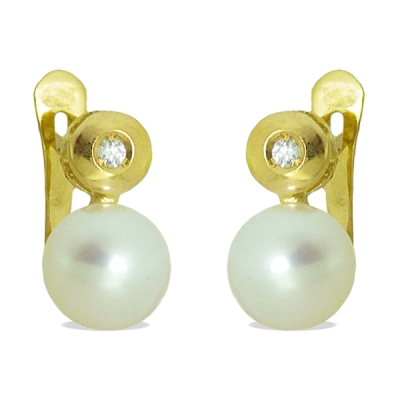 CHATON BRILLANTE 1'5MM 0.04 CT TW PERLA 6MM CATALAN - RGB4140