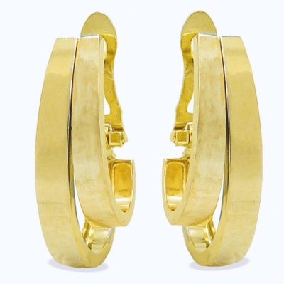 PENDIENTES DOBLE ARO 20x8MM CIERRE CATALAN. - RG4079