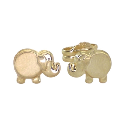 PENDIENTES ELEFANTE LISO.8MM.PRESION. - RG5623