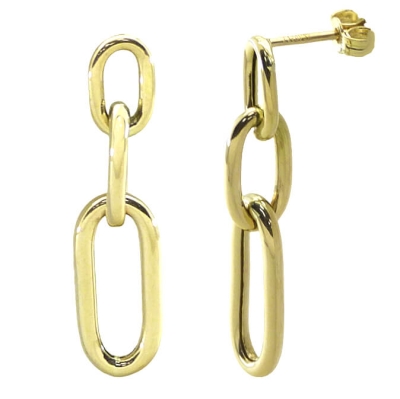 PENDIENTES ESLABONES 25MM.PRESION - RG5586