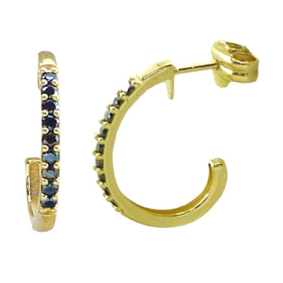 ARO ABIERTO13MM PIEDRAS NEGRAS . - RG4987N