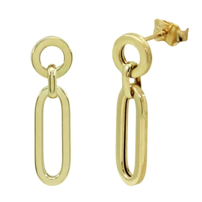 PENDIENTES CIRCULO Y ESLABONES.27x5MM.PRESION - RG5741