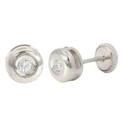 CHATÓN ORO BLANCO 6MM BRILLANTES 2MM H-SI 0.06 CT TW. - RGB4128B