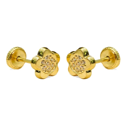 PENDIENTES FLOR MICROENGASTE 7MM. - RG3385