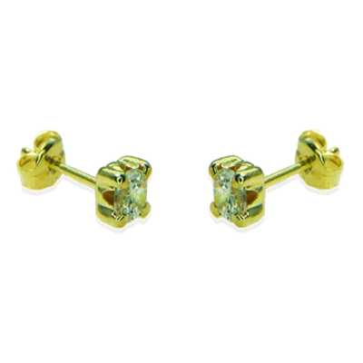 PENDIENTES GARRA CIRCONITA4MM.PRESION. - RG3074