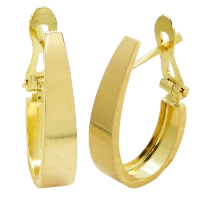 PENDIENTES MEDIO ARO 20x4MM.CIERRE CATALAN. - RG4077