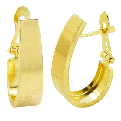 PENDIENTES MEDIO ARO 20x6MM.CIERRE CATALAN. - RG4078