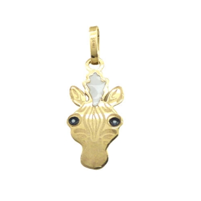 COLGANTE CABEZA CEBRA ESMALTE.15MM. - RG5556