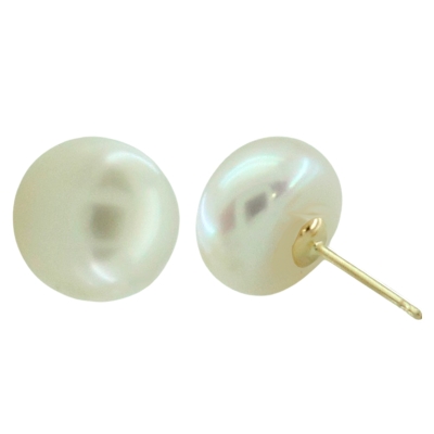 PENDIENTES PERLA BOTON 10/11MM.PRESION. - RG9972