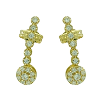 PENDIENTES LARGOS CIRCONITAS.20MM. - RG3775