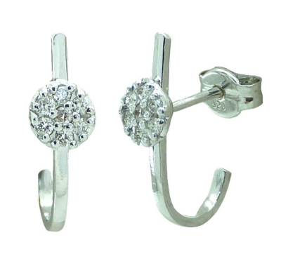 PENDIENTES CON BRILLANTES DE 1'5MM Y 1MM.0.16CT TW H-SI. - RGB4167B