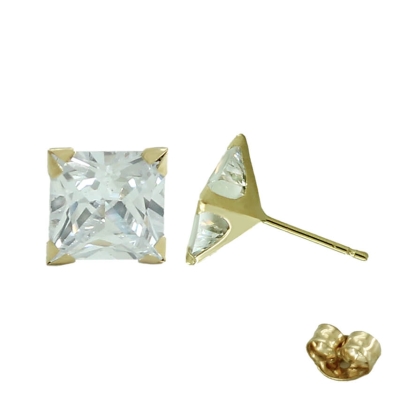 PENDIENTE BECKHAM CARRE 6x6 PRESION - RG6161