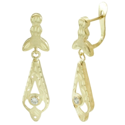 PENDIENTES CUBANA 30x7MM CON MOSCA.CATALAN. - RG8339