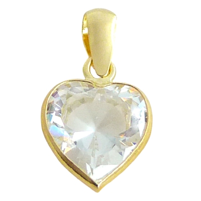 COLGANTE CIRCONITA CORAZÓN 8x8MM. - RG6094