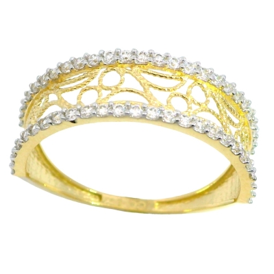 SORTIJA CALADA CON CIRCONITAS.6MM. - RG9