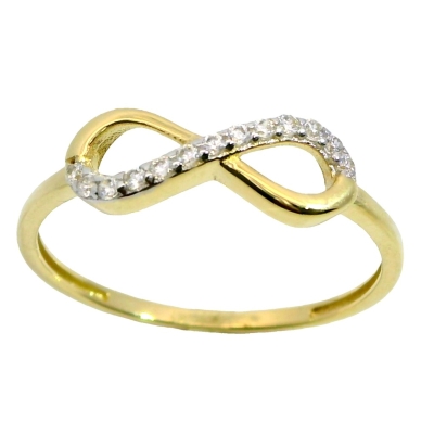 SORTIJA INFINITO CON CIRCONITAS. - RG5981