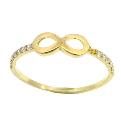 SORTIJA INFINITO CON CIRCONITAS. - RG15