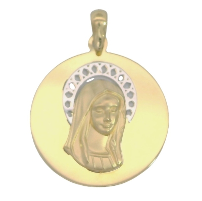 MEDALLA REDONDA VIRGEN NIÑA 19MM - RG60