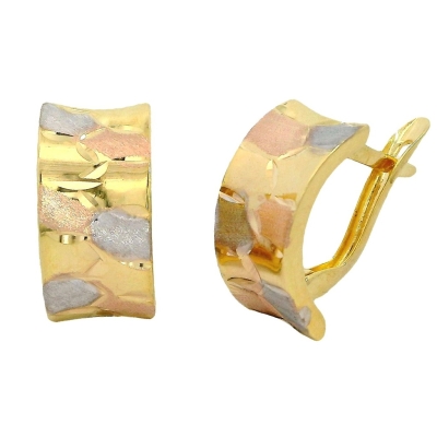 MEDIOS AROS TRICOLOR CIERRE  CATALAN.13X7MM. - RG39