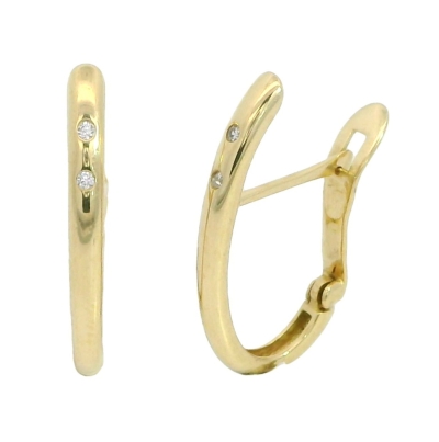 PENDIENTES MEDIO ARO 17x2MM CIERRE CATALAN. - RG5974