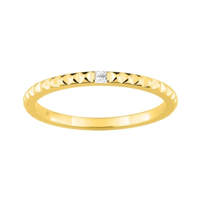 Alianza Oro Amarillo 18K 1,6 mm con Diamante 0,02 ct. - ARY181766220