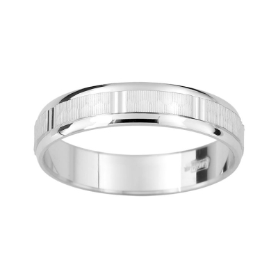 Alianza Fantasía de Plata 925 Rodinada, 4 mm - ARYAG337176