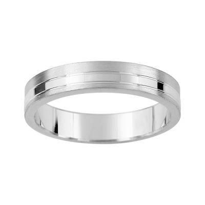 Alianza Fantasía de Plata 925 Rodinada, 4 mm - ARYAG337212