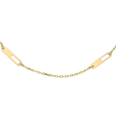 GARGANTILLA PLACAS Y ESLABONES. - RG70