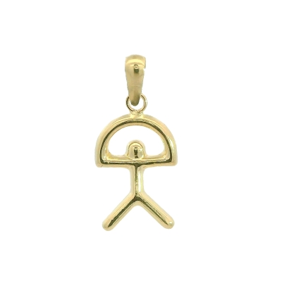 COLGANTE SILUETA INDALO  15x10MM. - RG4234